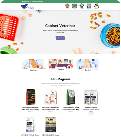 #lzfro eterinary Template website online shop